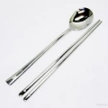 Set cuchara y palillos de acero Set cuchara y palillos de acero